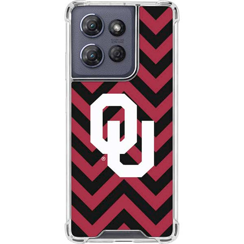 University of Oklahoma Sooners Chevron Moto G Power 5G (2025) Clear Case